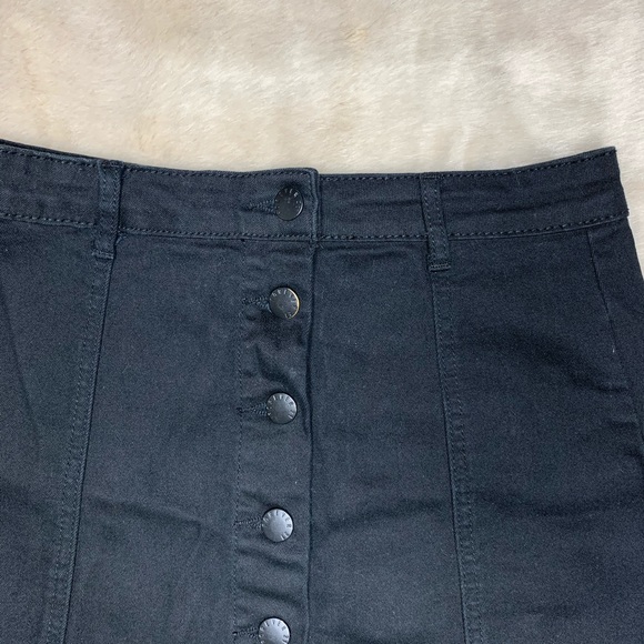 Denim Button Up Mini Skirt. - Picture 2 of 4